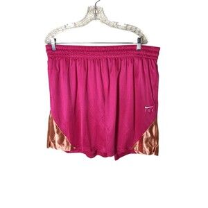 Nike Shorts Women's Size XXL Pink Dri-Fit Loose Fit Stretch Waist